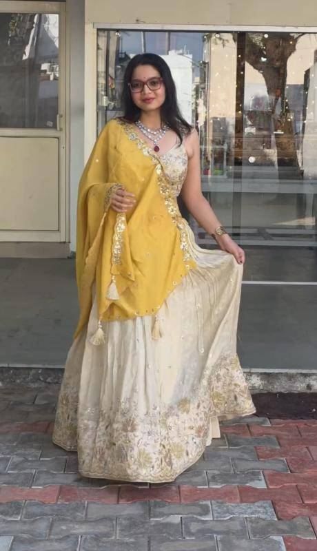 Tapi-307 Chinon High quality lehengha choli supplier